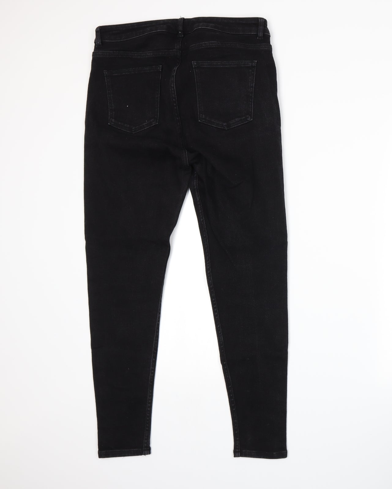 Marks and Spencer Womens Black  Denim Skinny Jeans Size 14 L26 in