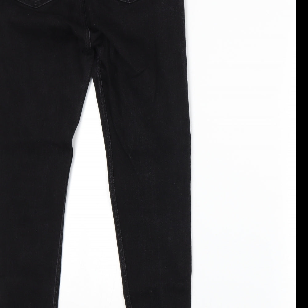 Marks and Spencer Womens Black  Denim Skinny Jeans Size 14 L26 in