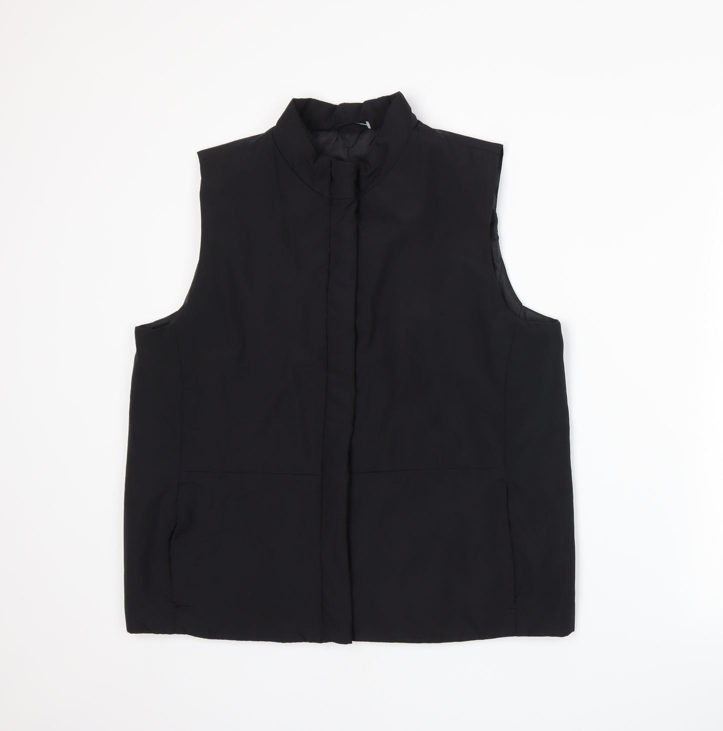 BHS Womens Black   Gilet Poncho Size 16