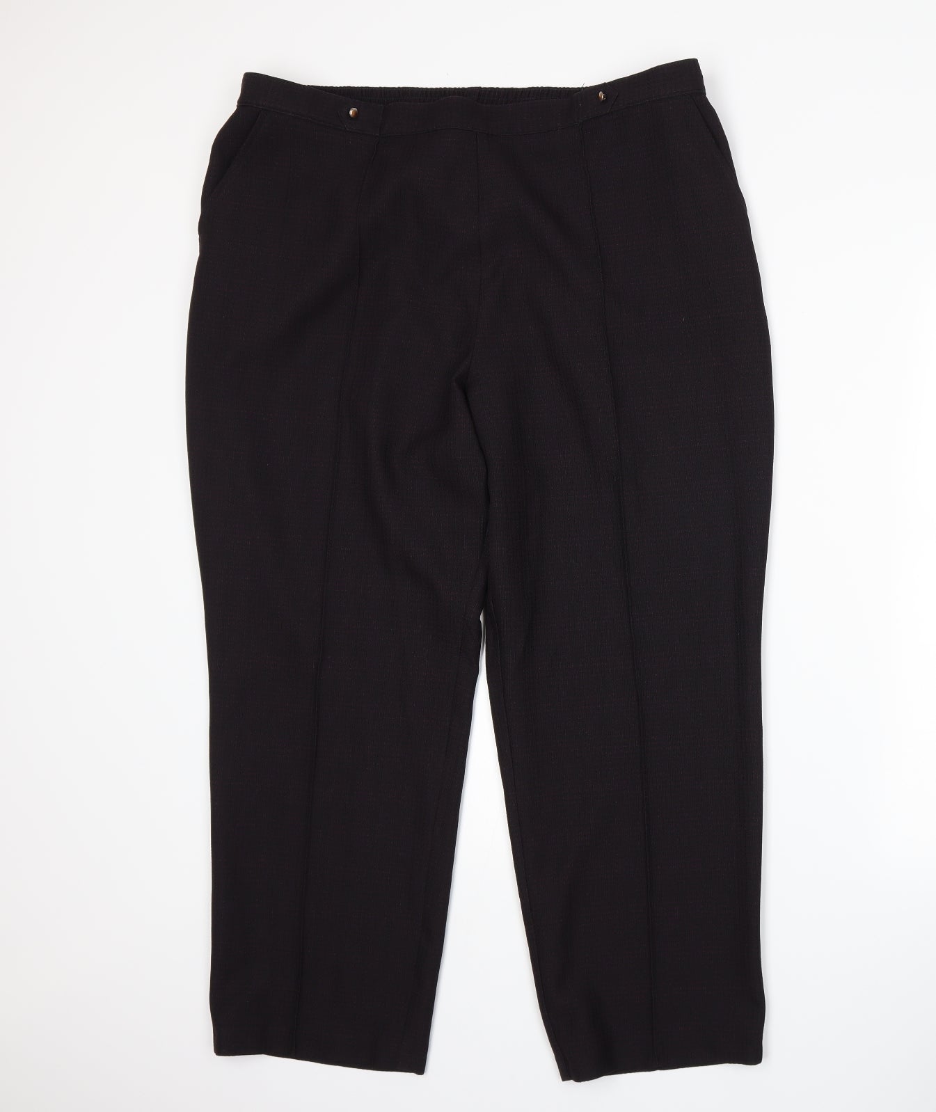 Marks and Spencer Womens Purple   Trousers  Size 18 L26 in