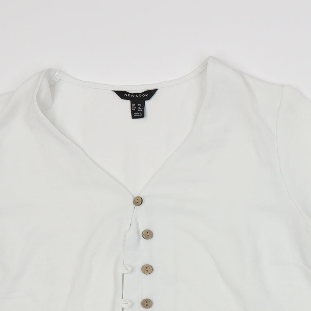 New Look Womens White   Basic Blouse Size 14