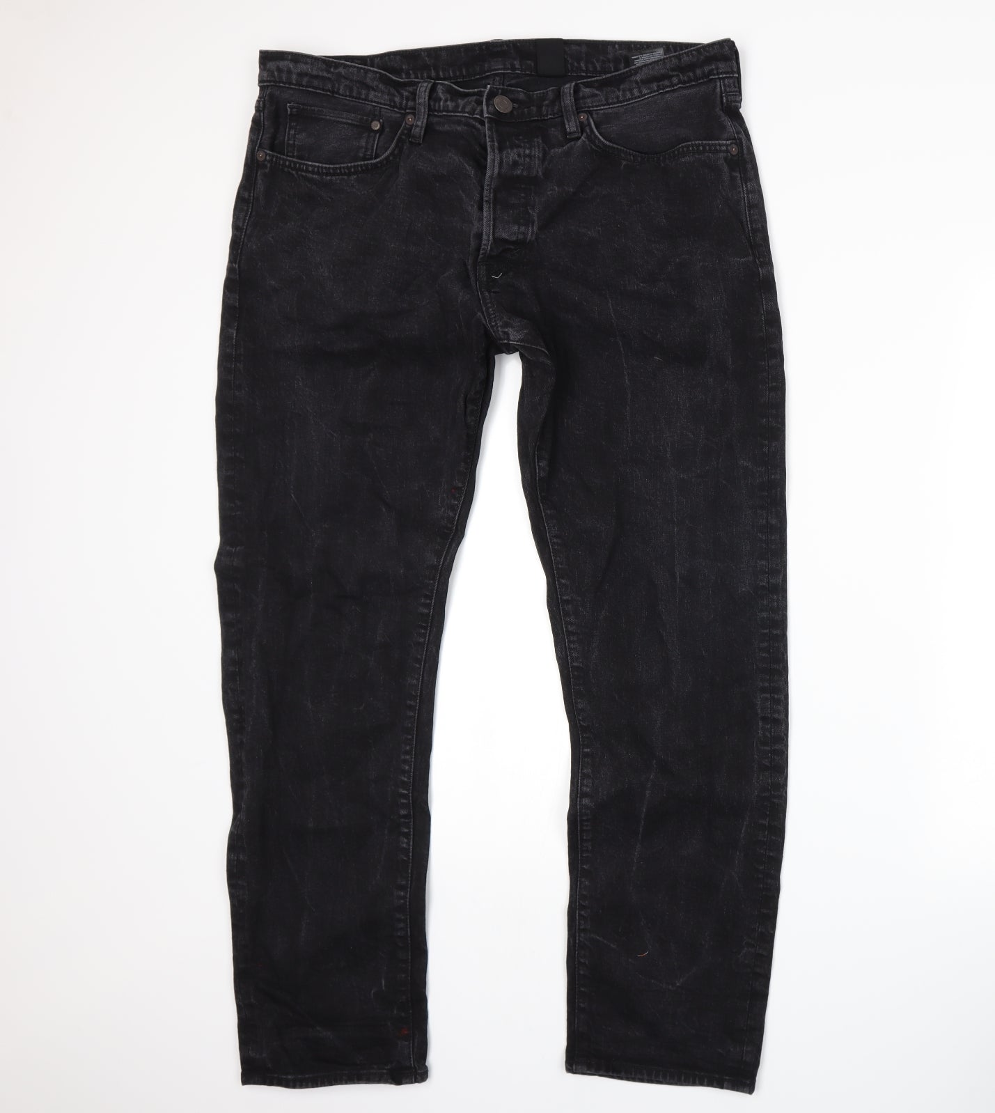 H&M Mens Grey   Straight Jeans Size 36 L28 in