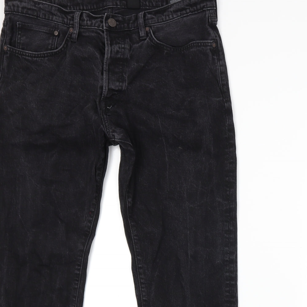 H&M Mens Grey   Straight Jeans Size 36 L28 in