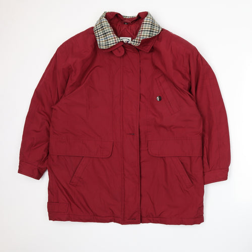 NuAge Womens Red   Rain Coat Coat Size 16