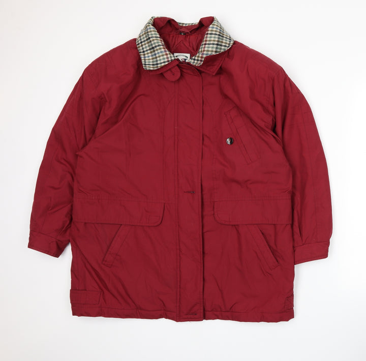 NuAge Womens Red   Rain Coat Coat Size 16