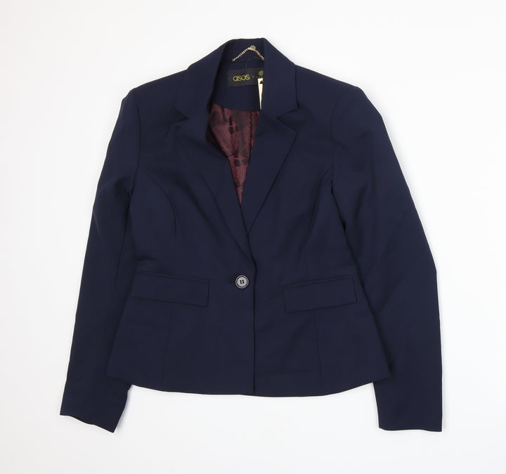 ASOS Womens Blue Jacket Suit Size 10 - ASOS x Paralympics GB