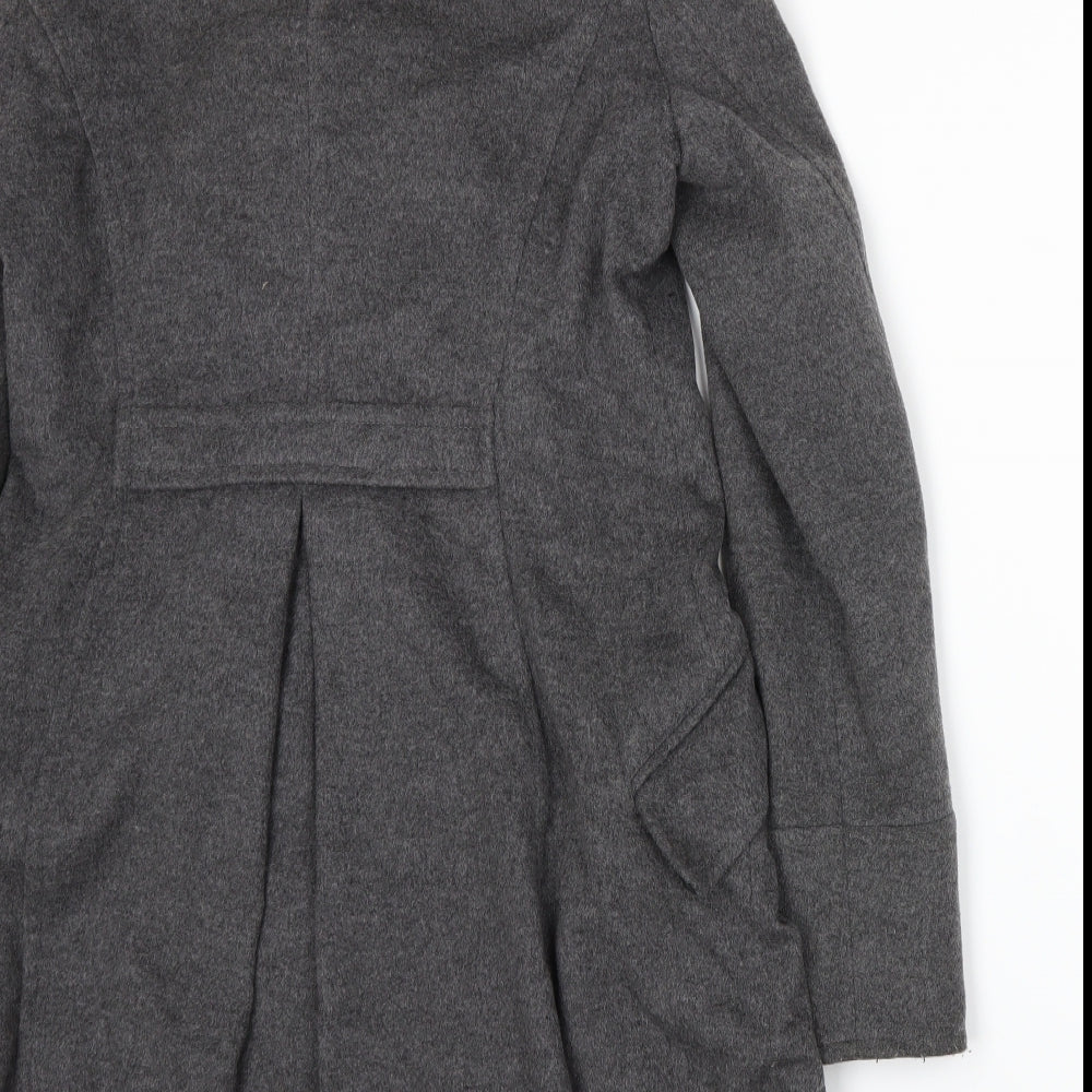 Uniqlo Mens Grey   Overcoat Coat Size M