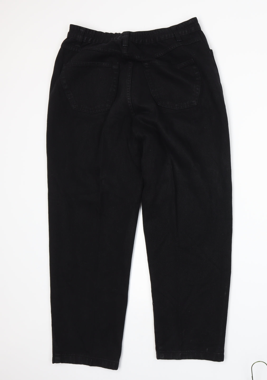 BHS Womens Black  Denim Straight Jeans Size 12 L26 in