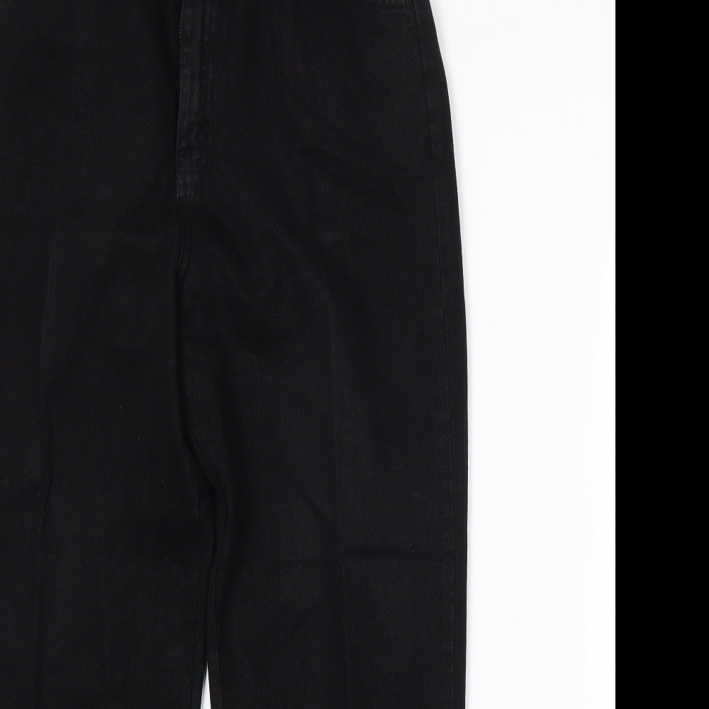 BHS Womens Black  Denim Straight Jeans Size 12 L26 in