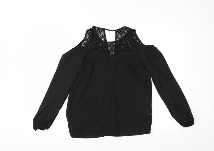 Atmosphere Womens Black Basic Blouse Size 6