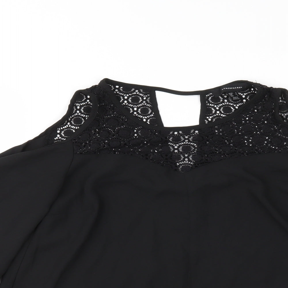 Atmosphere Womens Black   Basic Blouse Size 6