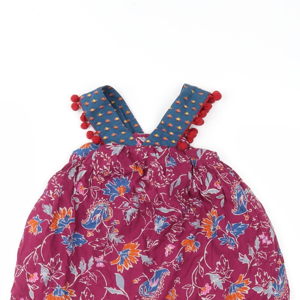 NEXT Girls Purple Floral  A-Line  Size 4 Years