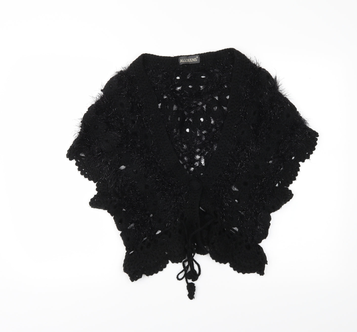 Allseens Womens Black   Cardigan Jumper Size S
