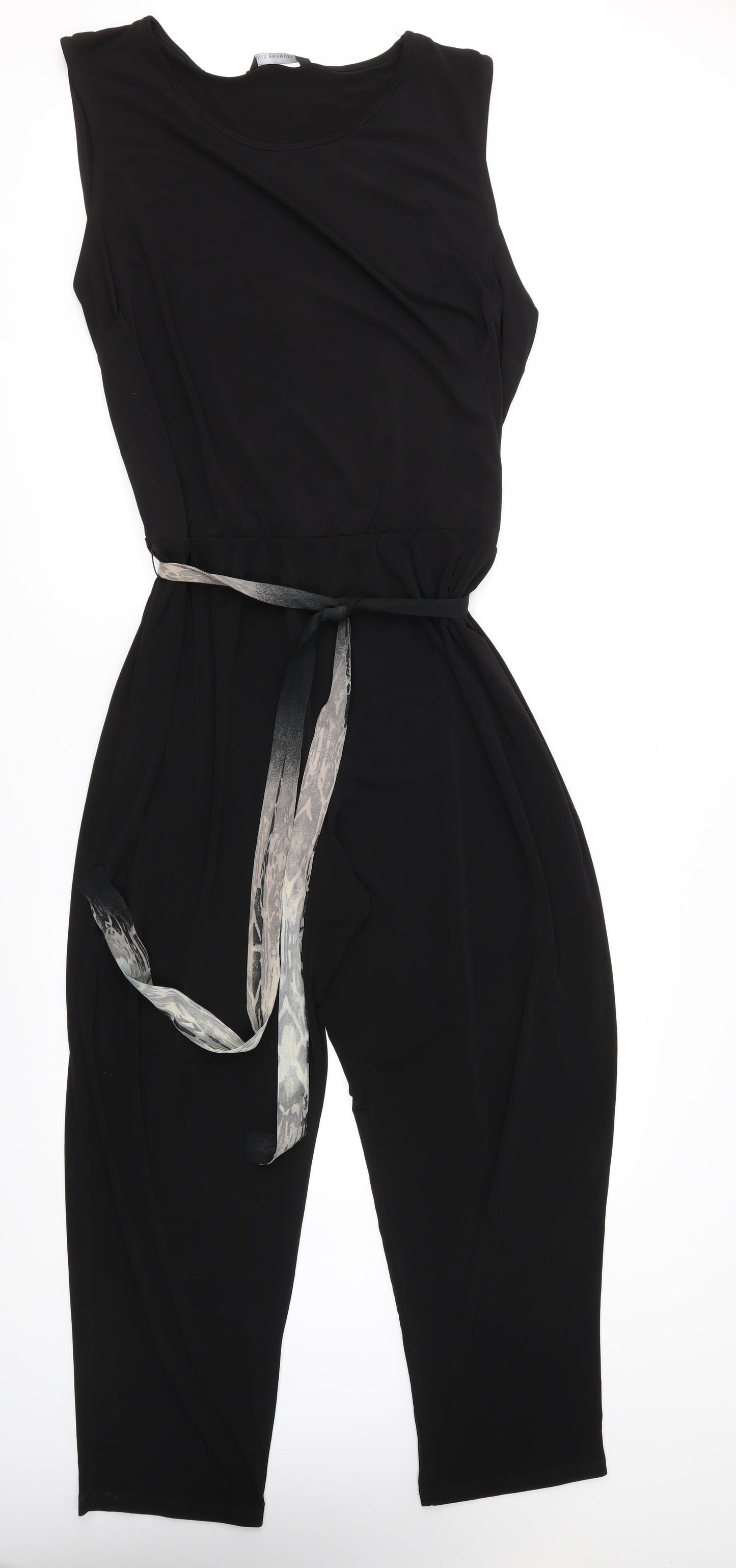 David Emanuel Womens Black   Jumpsuit One-Piece Size 22