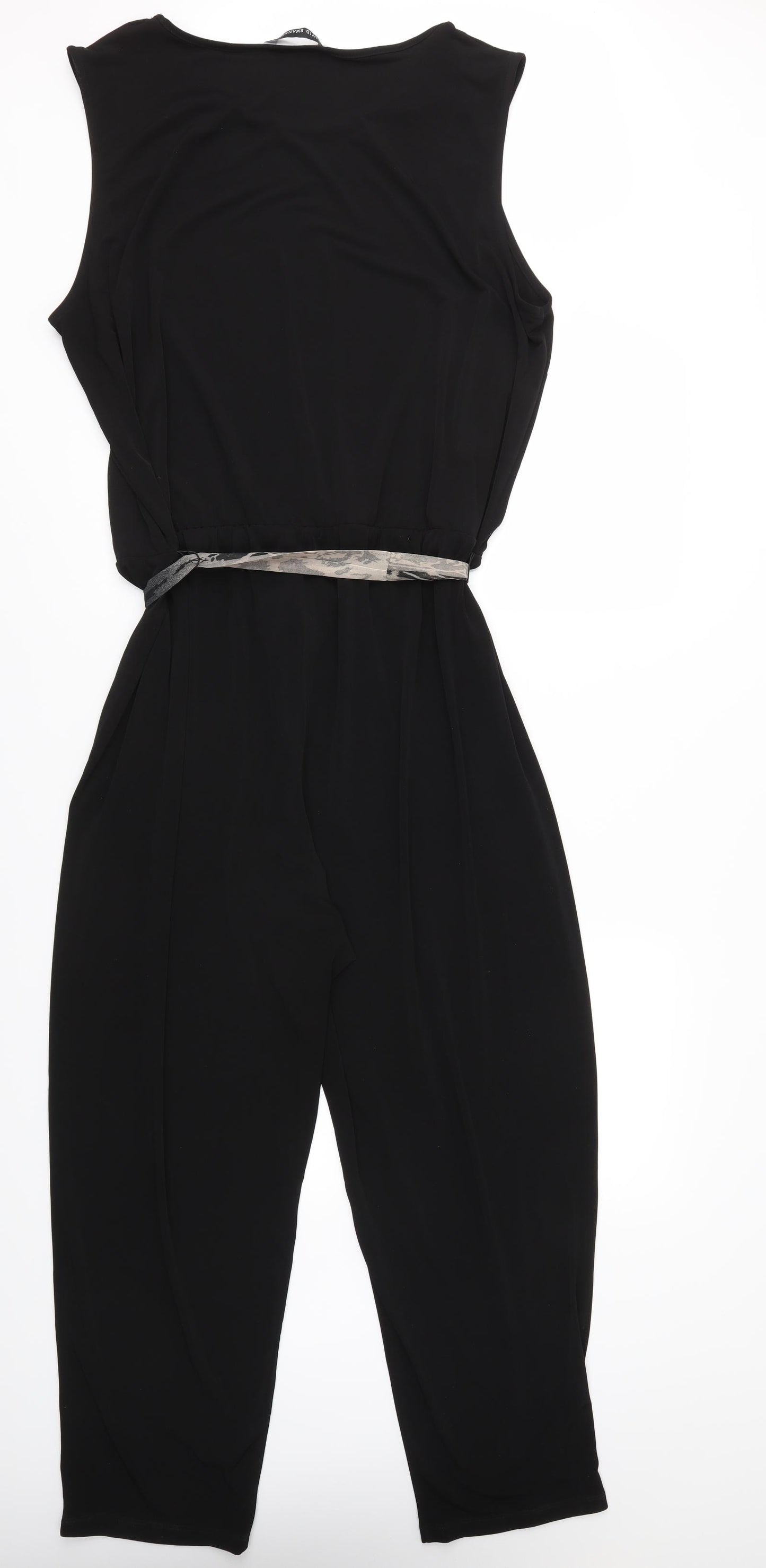 David Emanuel Womens Black   Jumpsuit One-Piece Size 22