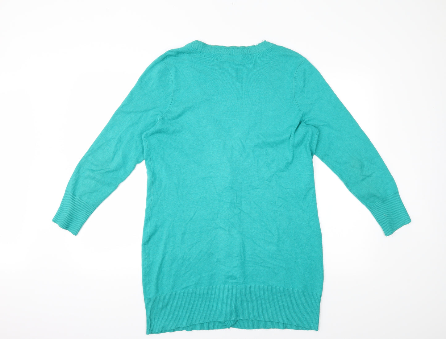 M&S Womens Green   Cardigan Jumper Size 16