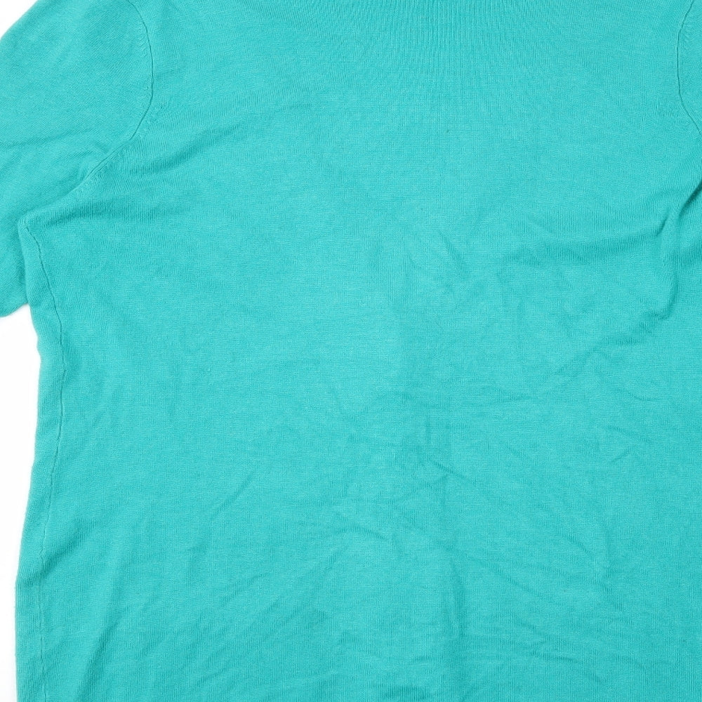 M&S Womens Green   Cardigan Jumper Size 16