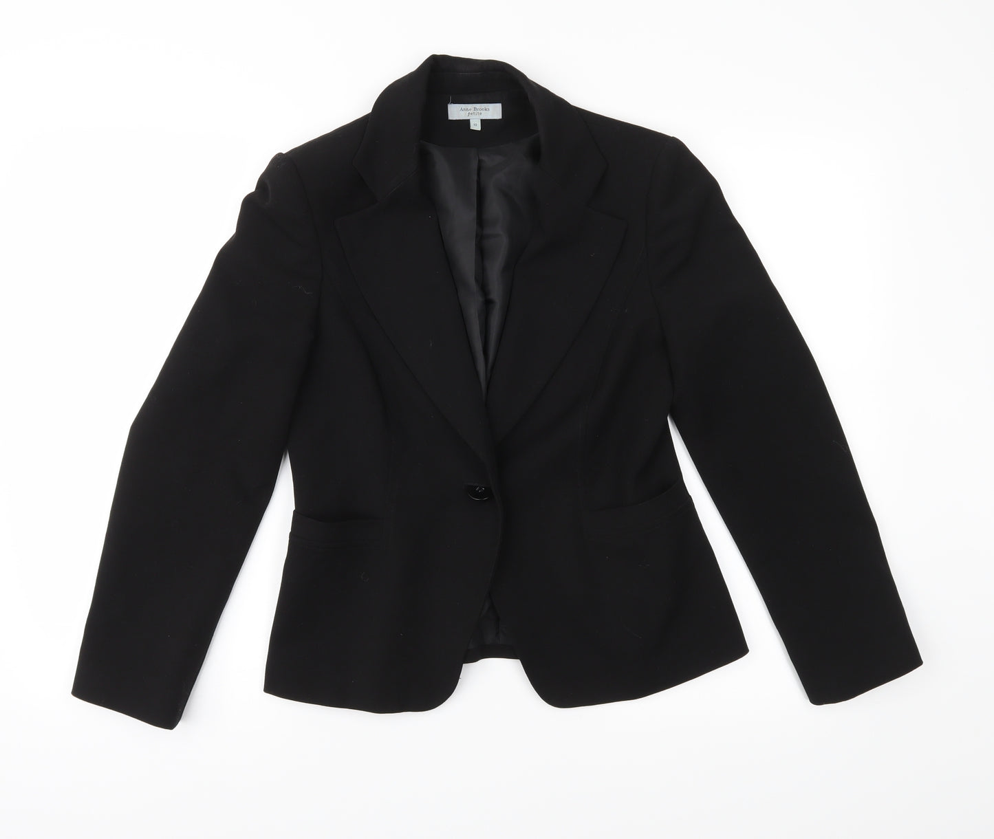 Anne Brooks Womens Black   Jacket Blazer Size 10