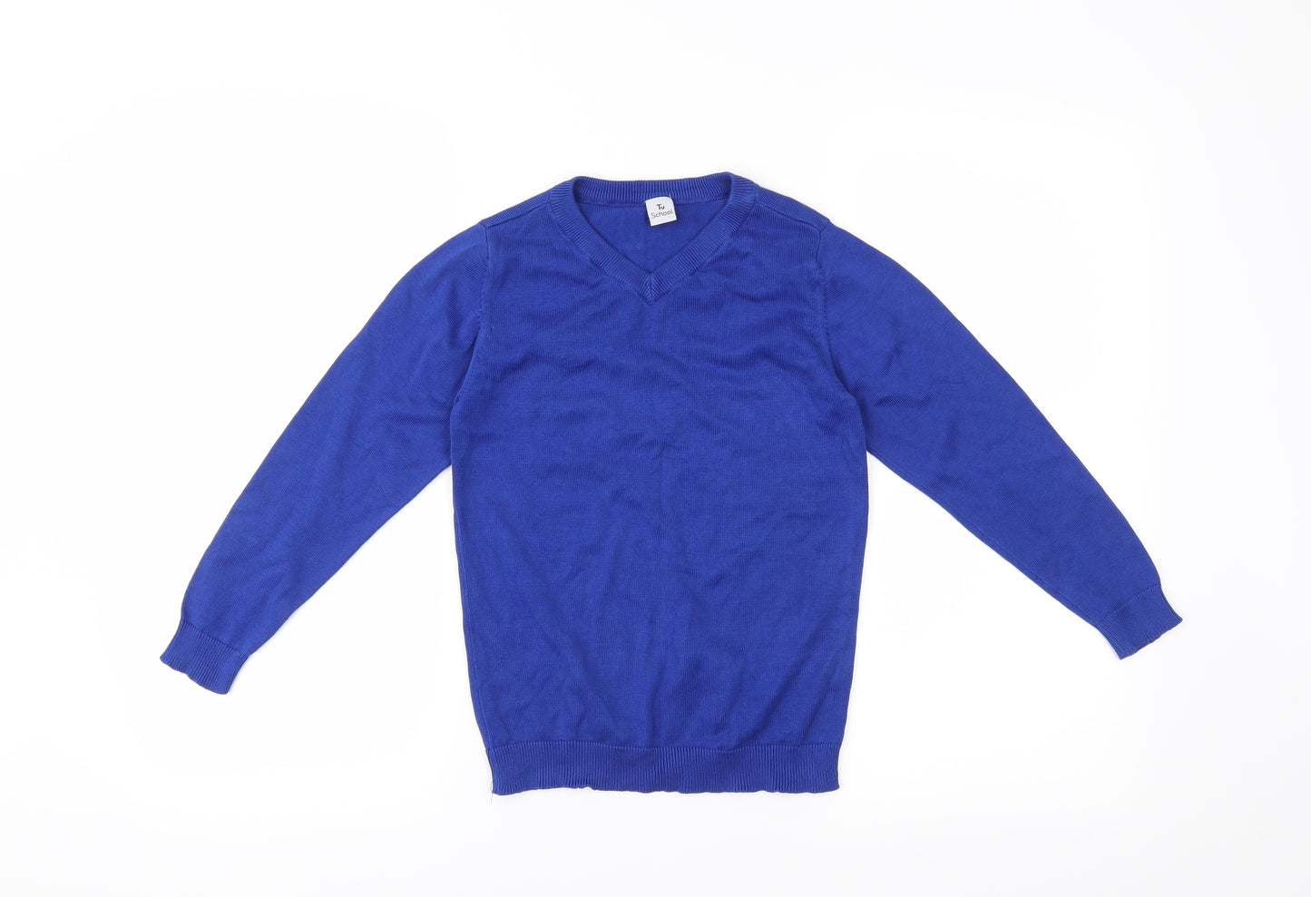 TU Boys Blue   Pullover Jumper Size 8 Years  - School