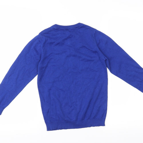 TU Boys Blue   Pullover Jumper Size 8 Years  - School