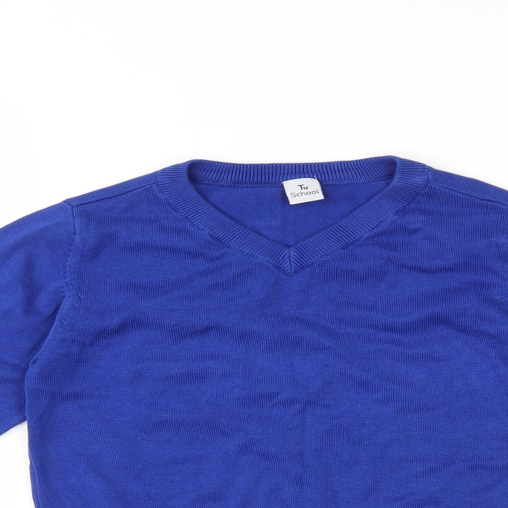 TU Boys Blue   Pullover Jumper Size 8 Years  - School