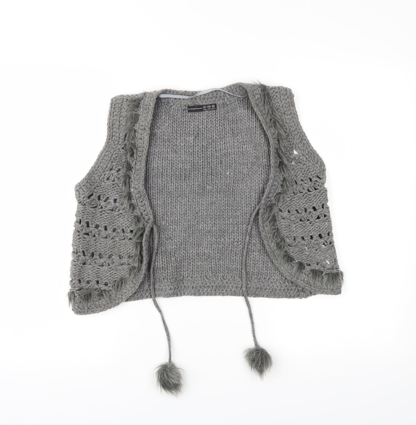 Atmosphere Womens Grey   Cardigan Jumper Size 12