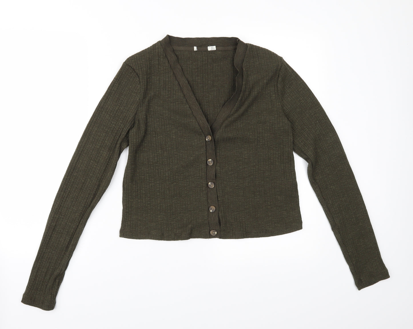 Preworn Womens Green   Cardigan Jumper Size L