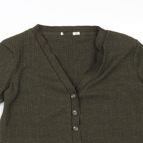 Preworn Womens Green   Cardigan Jumper Size L
