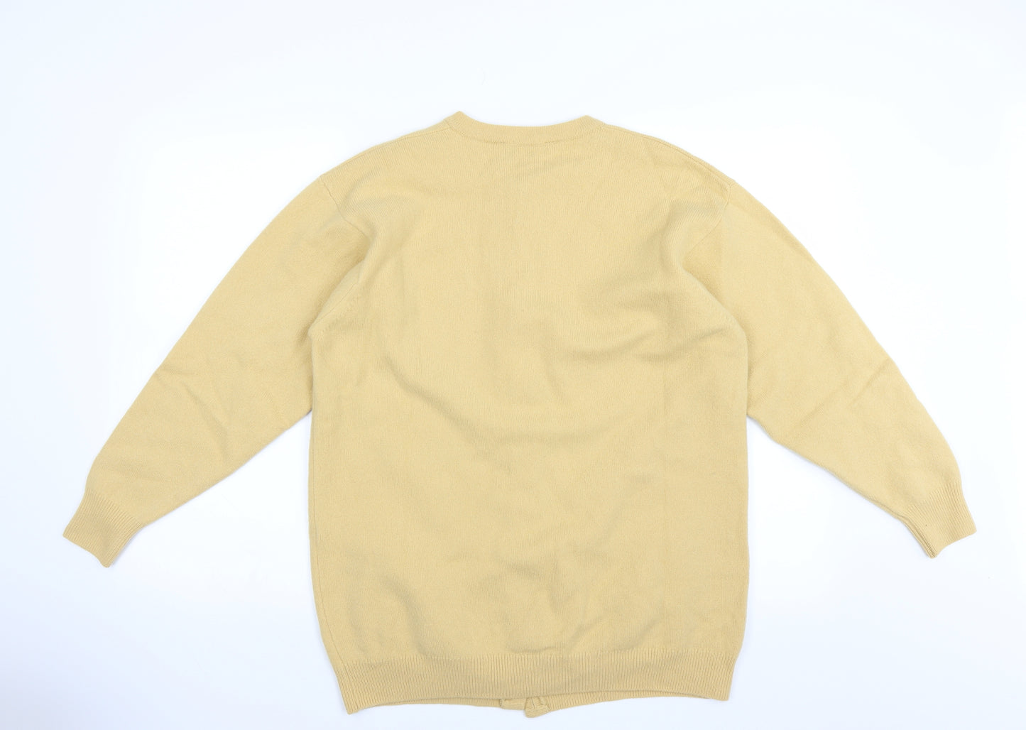 Marks and Spencer Womens Yellow   Cardigan Jumper Size 14