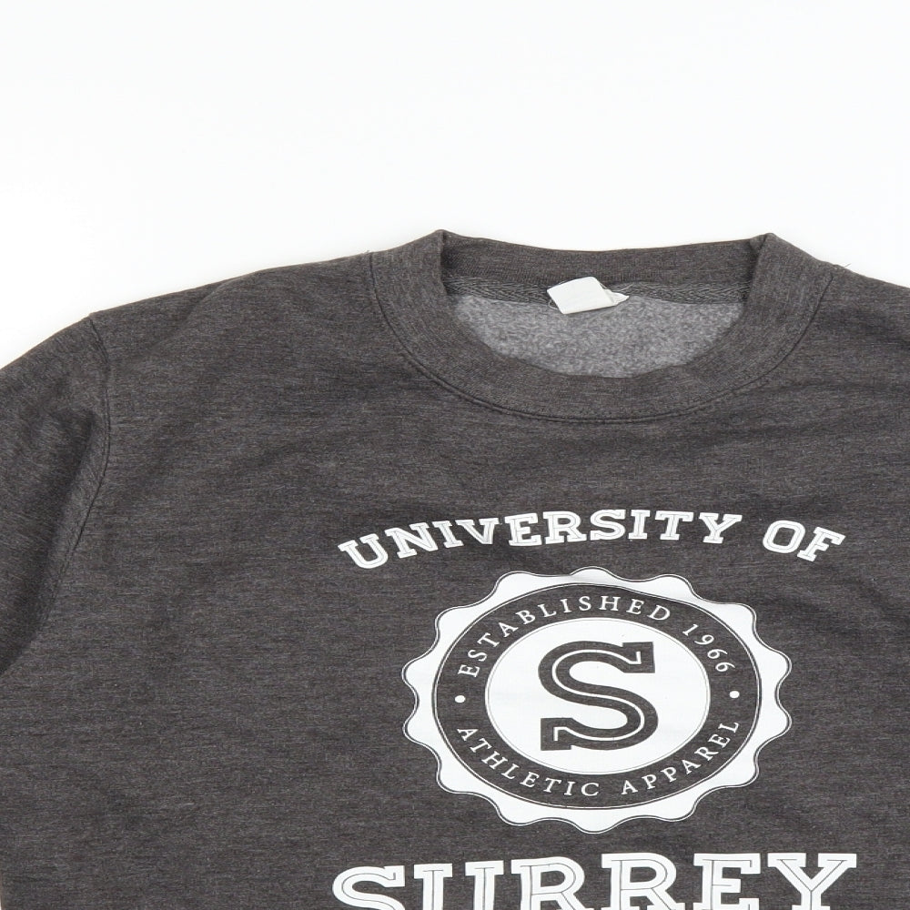 Awdis Mens Grey   Pullover Sweatshirt Size S  - UNIVERSITY OF SURREY