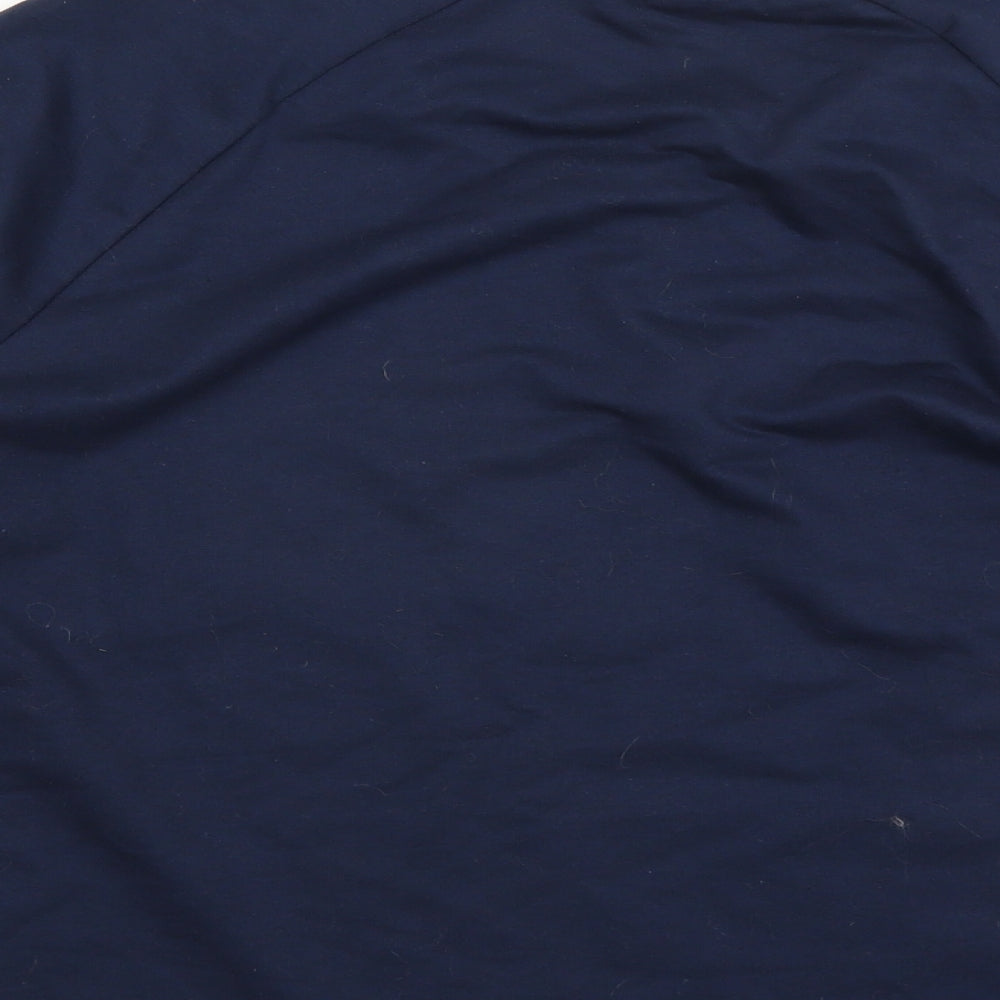 Damart Womens Blue Floral  Pullover Sweatshirt Size 14