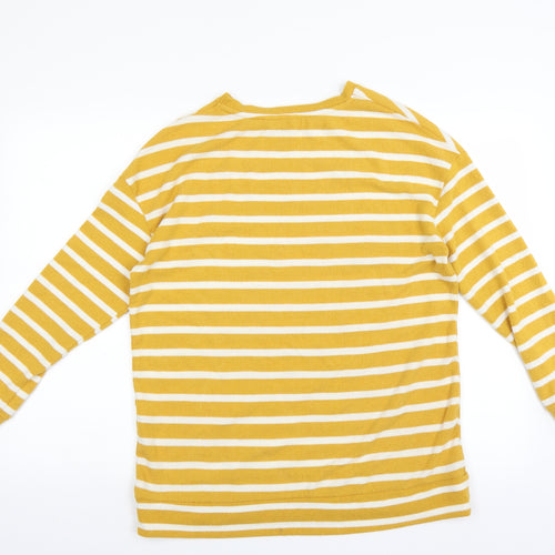 George Womens Yellow Striped  Pullover Jumper Size S  - beeautiful