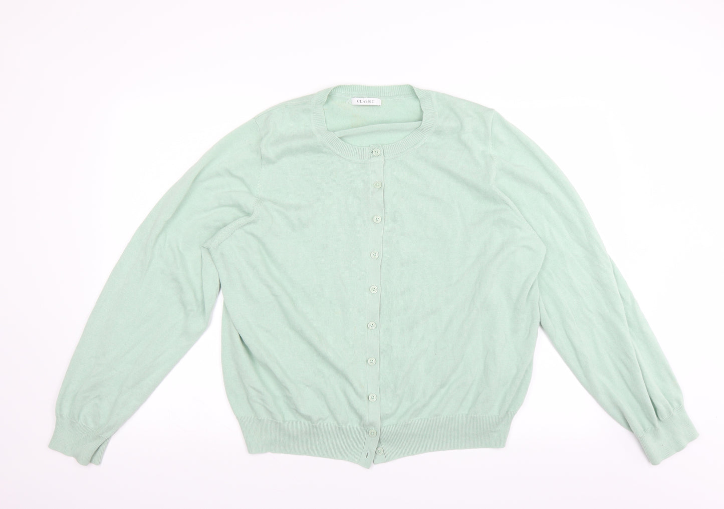Marks and Spencer Womens Green   Cardigan Jumper Size 22