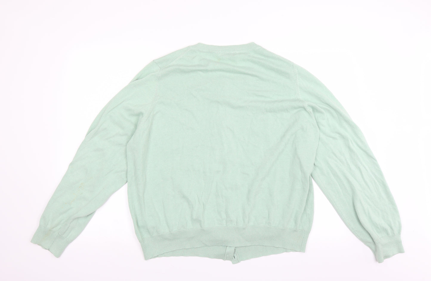 Marks and Spencer Womens Green   Cardigan Jumper Size 22