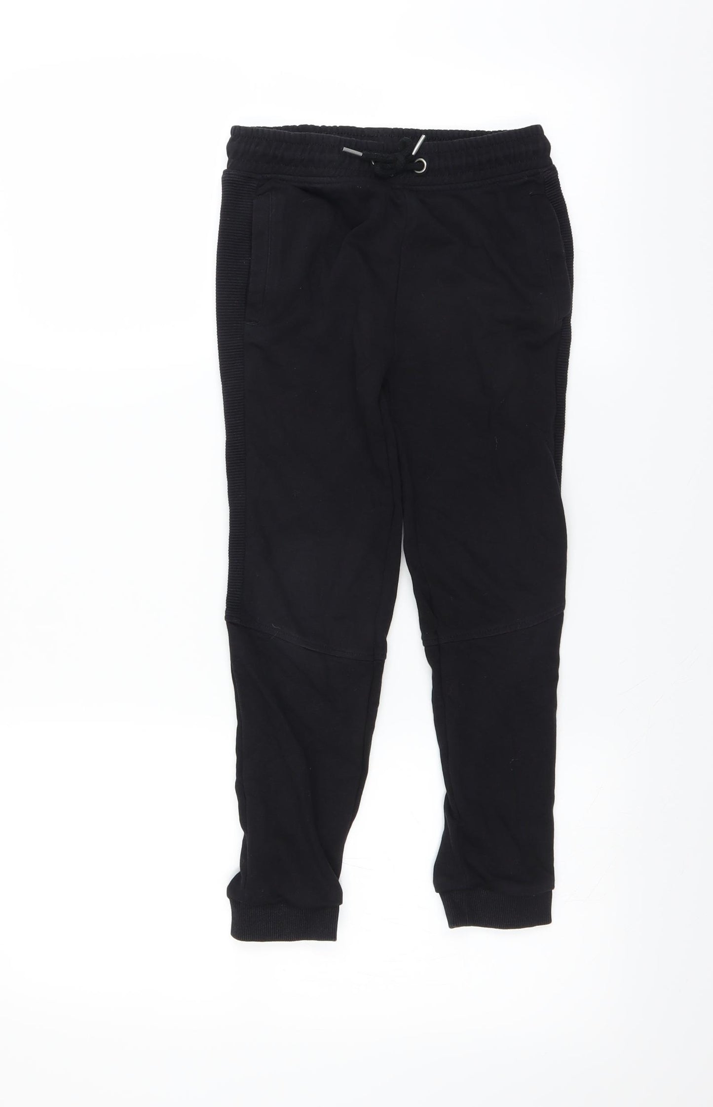 Sainsburys Boys Black   Jogger Trousers Size 7 Years