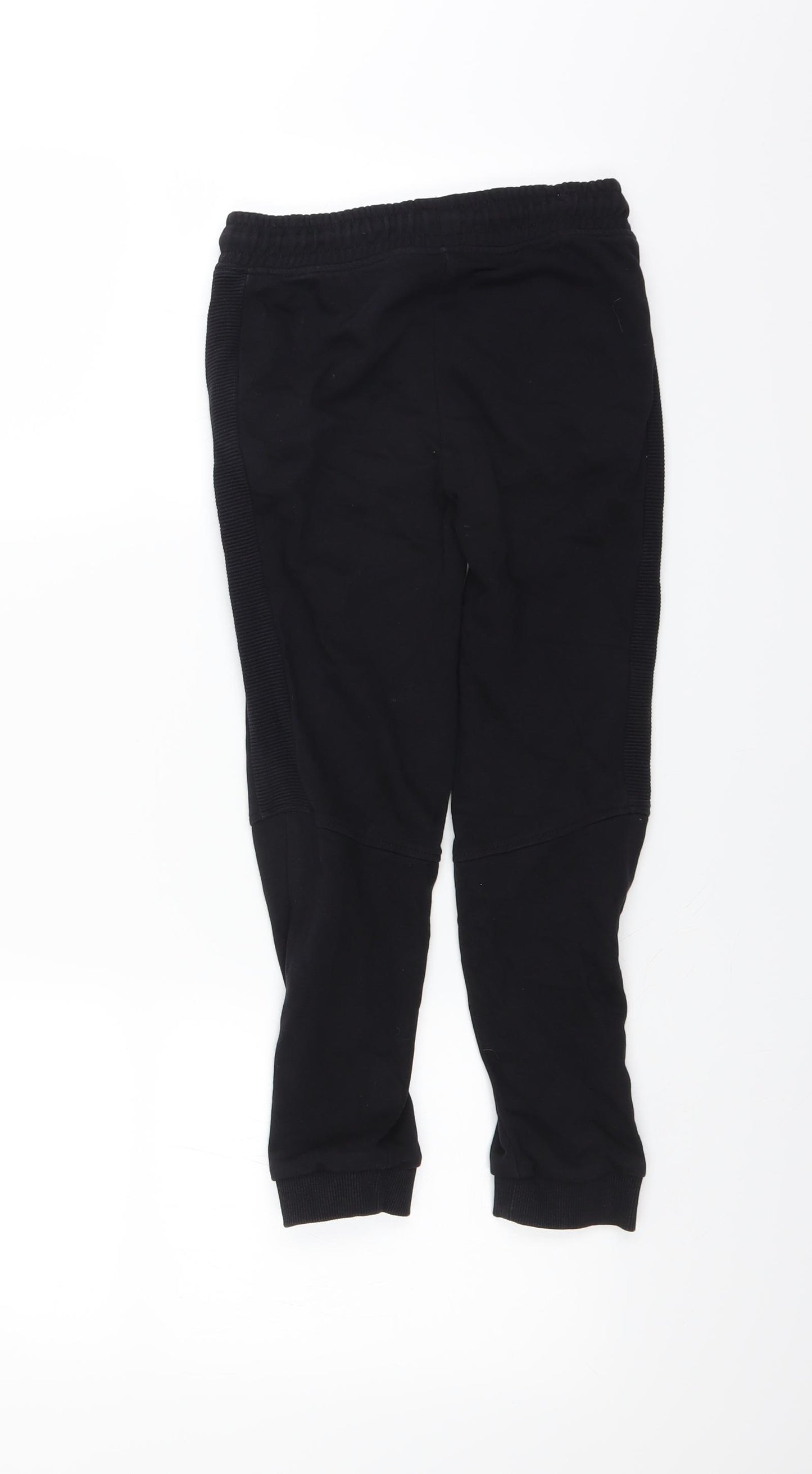 Sainsburys Boys Black   Jogger Trousers Size 7 Years