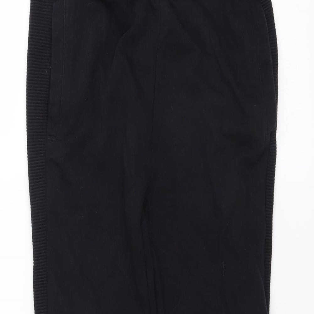 Sainsburys Boys Black   Jogger Trousers Size 7 Years