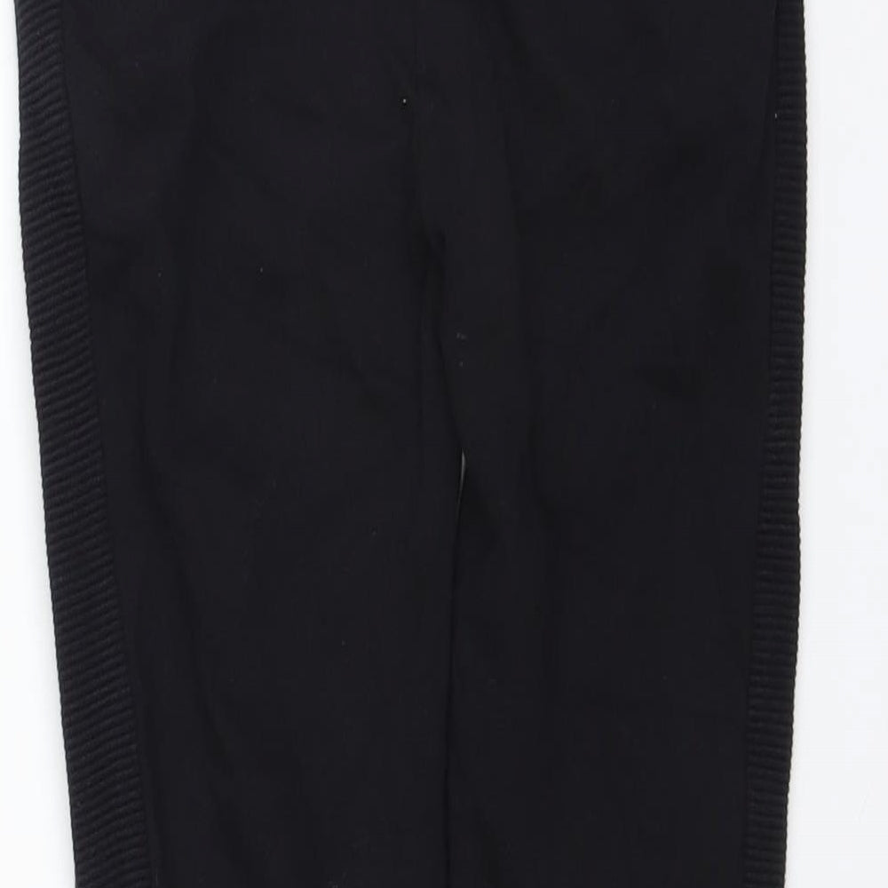 Sainsburys Boys Black   Jogger Trousers Size 7 Years