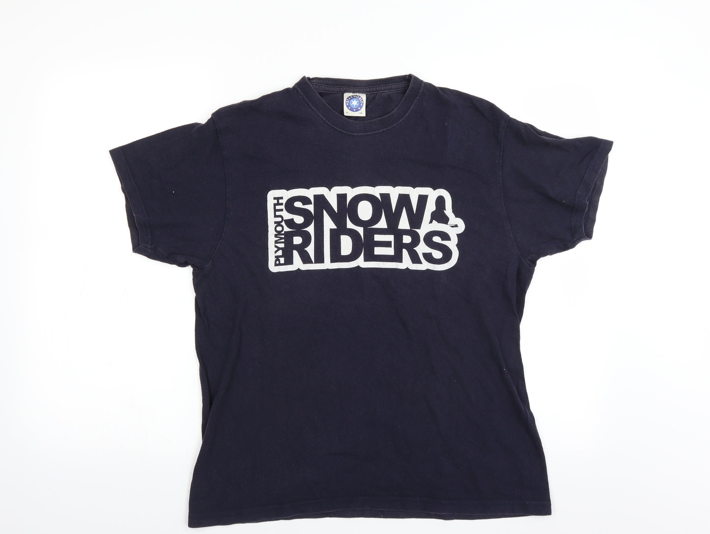 Starworld Mens Blue    T-Shirt Size M  - snow riders