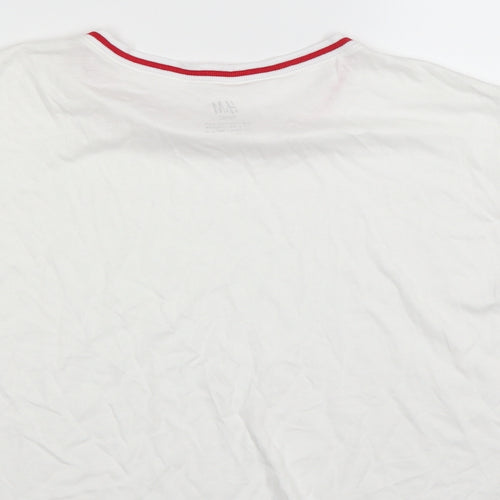 H&M Girls White   Cropped T-Shirt Size 12-13 Years