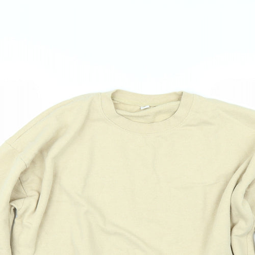 SHOCK Womens Beige   Pullover Hoodie Size L