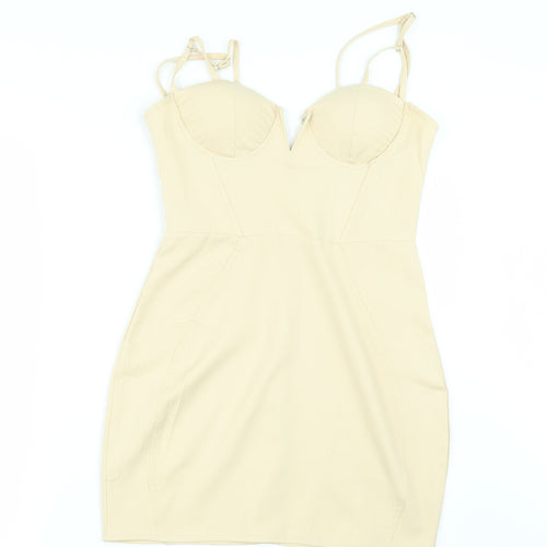 Misspap Womens Ivory   Bodycon  Size 8