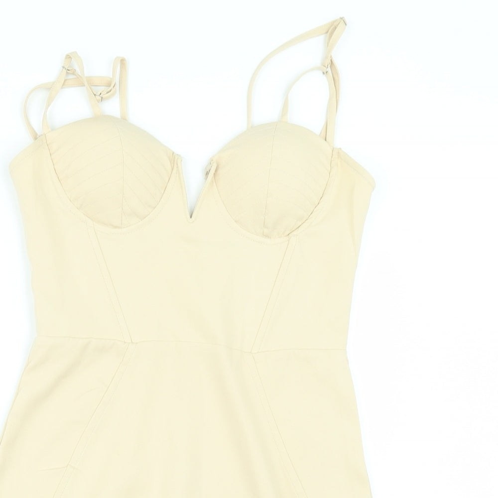Misspap Womens Ivory   Bodycon  Size 8