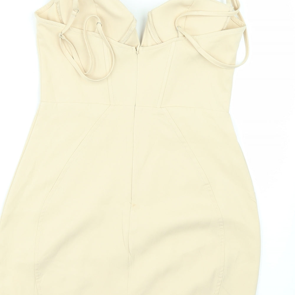Misspap Womens Ivory   Bodycon  Size 8
