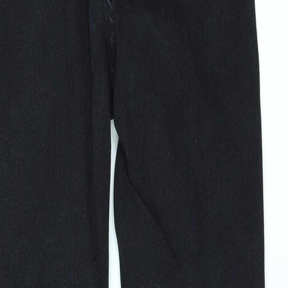 I SAW IT FIRST Womens Black  Denim Flared Jeans Size 8 L30 in