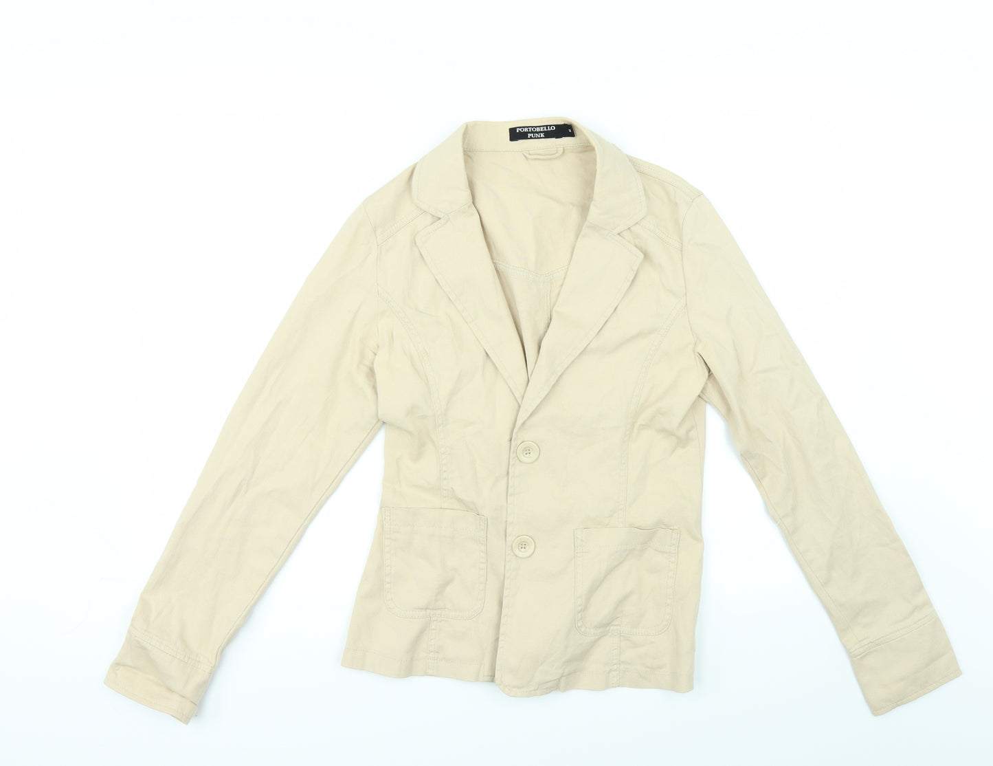 Portobello punk Womens Beige   Jacket  Size 12