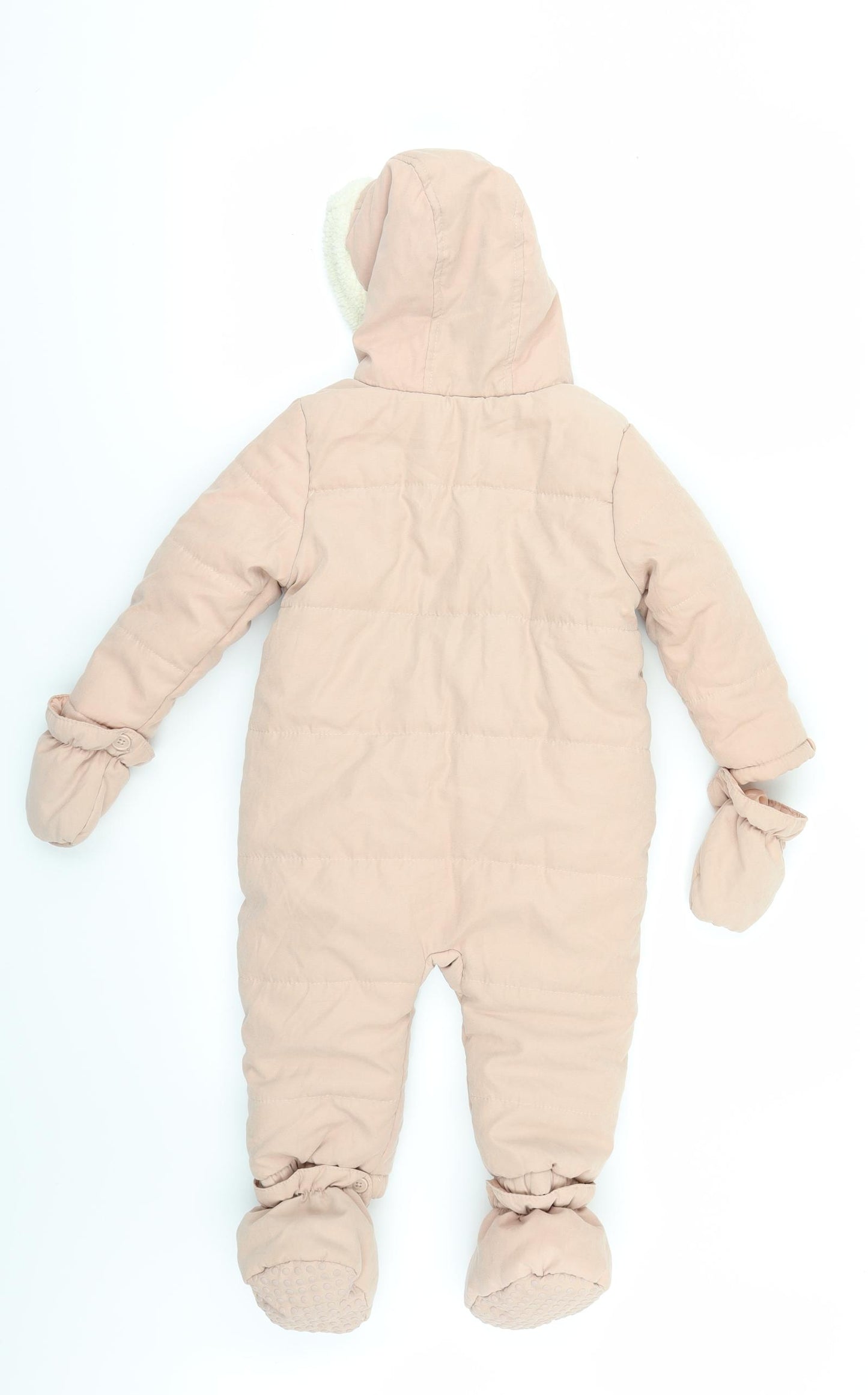 TU Girls Pink   Jacket Snowsuit Size 12-18 Months
