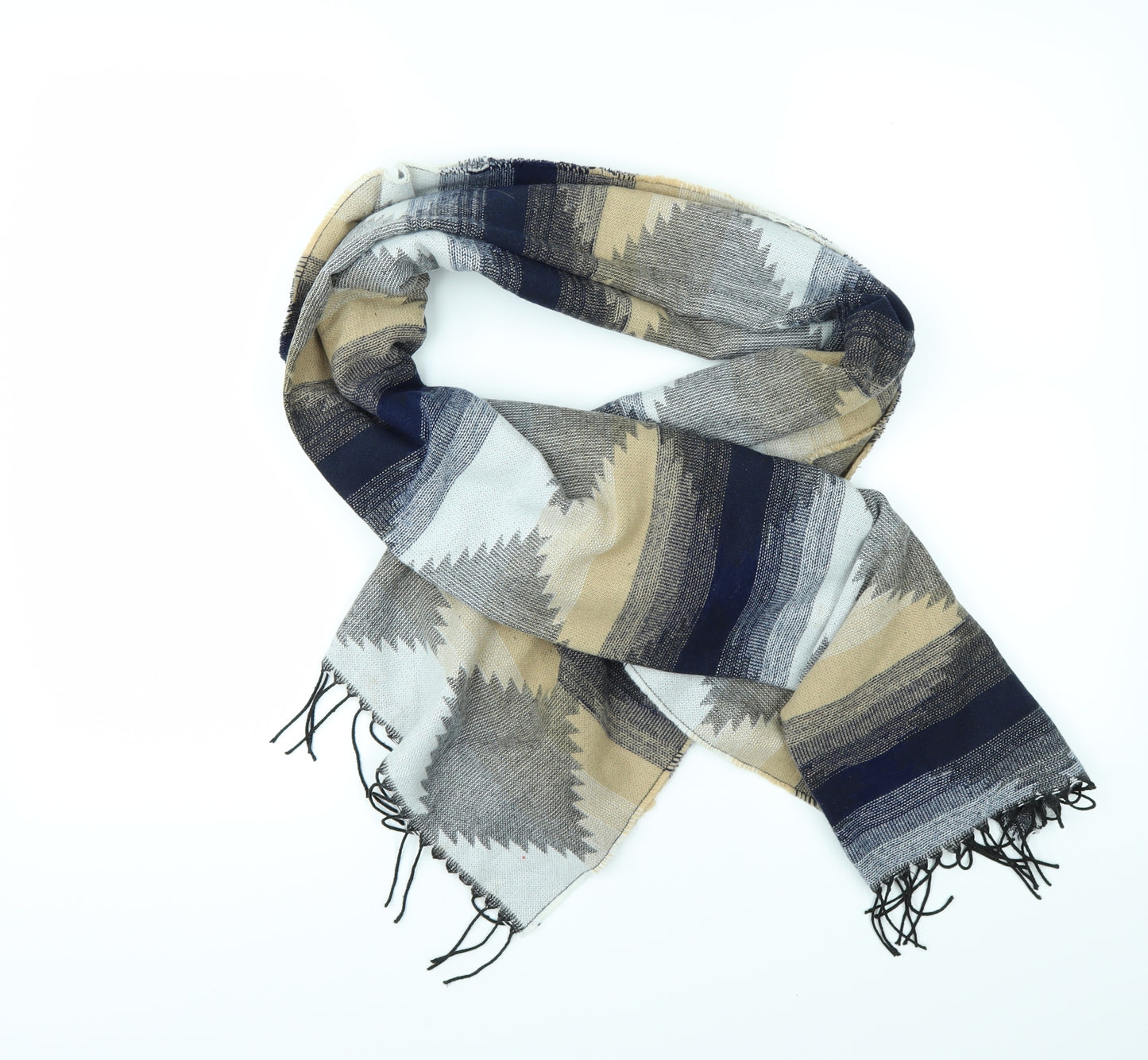 Preworn Womens Multicoloured Geometric   Scarf