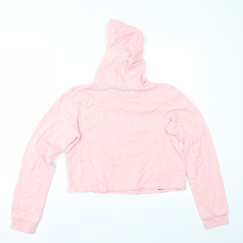 Select Womens Pink   Pullover Hoodie Size 14  - cropped hoodie
