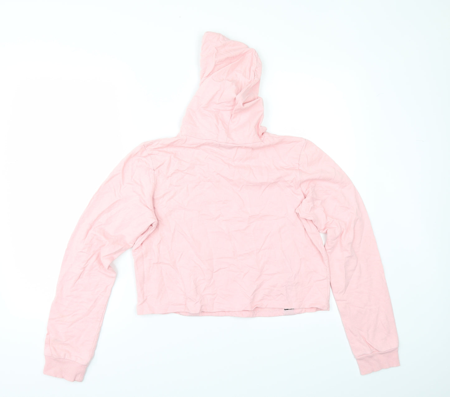 Select Womens Pink   Pullover Hoodie Size 14  - cropped hoodie